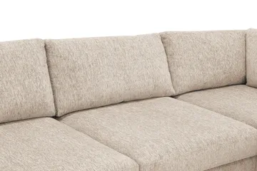 Scandi Djup 4-sits Soffa med Schäslong Höger i Chenille - Beige - Möbler - Soffa - Divansoffor & schäslongsoffa