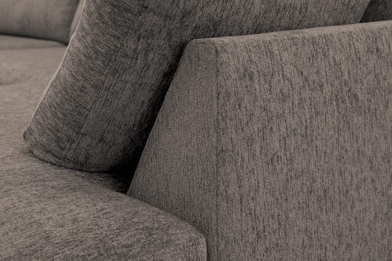 Scandi Djup 4-sits Soffa med Schäslong Höger i Chenille - Grå - Möbler - Soffa - Divansoffor & schäslongsoffa