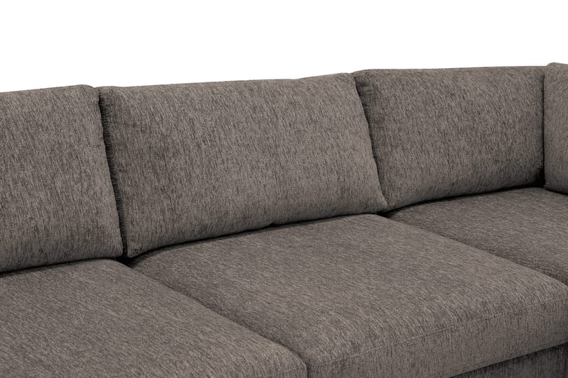 Scandi Djup 4-sits Soffa med Schäslong Höger i Chenille - Grå - Möbler - Soffa - Divansoffor & schäslongsoffa