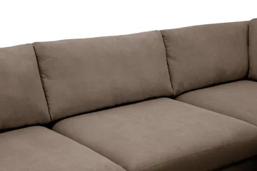 Scandi Djup 4-sits Soffa med Schäslong Höger i Manchester - Brun - Möbler - Soffa - Divansoffor & schäslongsoffa