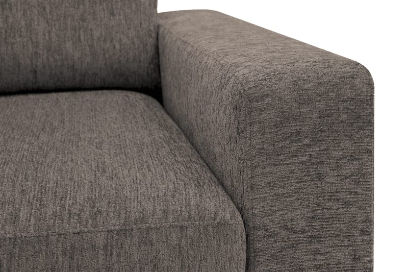 Scandi Djup 4-sits Soffa med Schäslong Vänster i Chenille - Grå - Möbler - Soffa - Divansoffor & schäslongsoffa