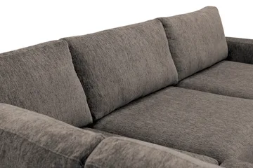 Scandi Djup 4-sits Soffa med Schäslong Vänster i Chenille - Grå - Möbler - Soffa - Divansoffor & schäslongsoffa
