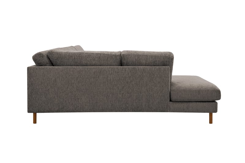 Scandi Djup 4-sits Soffa med Schäslong Vänster i Chenille - Grå - Möbler - Soffa - Divansoffor & schäslongsoffa