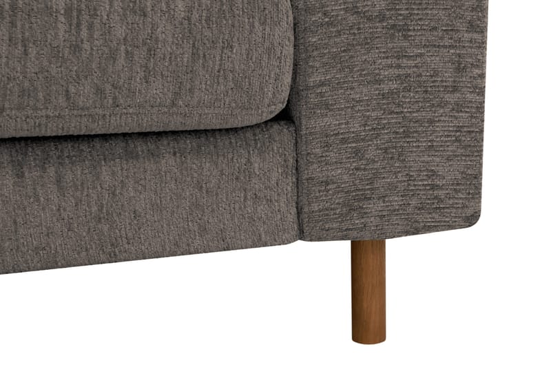 Scandi Djup 4-sits Soffa med Schäslong Vänster i Chenille - Grå - Möbler - Soffa - Divansoffor & schäslongsoffa