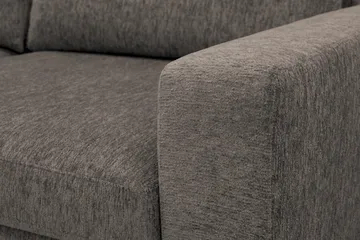 Scandi Djup 4-sits Soffa med Schäslong Vänster i Chenille - Grå - Möbler - Soffa - Divansoffor & schäslongsoffa