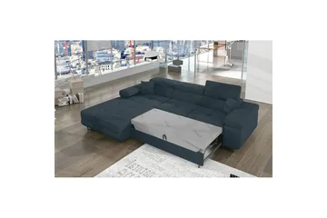 Sektionssoffa Eltap Armando 289x85x203 cm - Jarell 38, Blå, Vänster - Möbler - Soffa - Bäddsoffa - Bäddsoffa divan