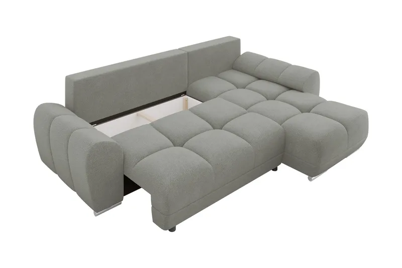 Simerly Soffa med Divan 3-sits - Svart - Möbler - Soffa - Divansoffor & schäslongsoffa