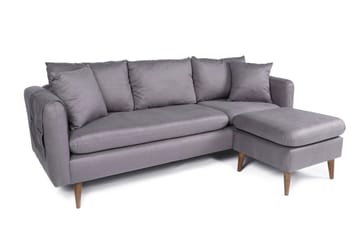 Sofiko Divansoffa Höger - Grå/Natur - Möbler - Soffa - Divansoffor & schäslongsoffa