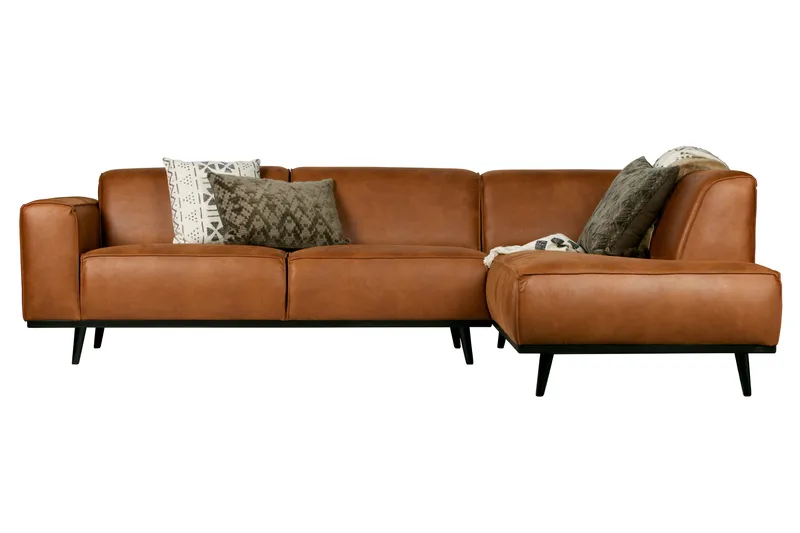 Statement Hörnsoffa - Cognac - Möbler - Soffa - Divansoffor & schäslongsoffa