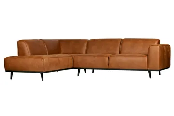Statement Hörnsoffa - Cognac - Möbler - Soffa - Divansoffor & schäslongsoffa