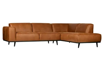 Statement Hörnsoffa - Cognac - Möbler - Soffa - Divansoffor & schäslongsoffa