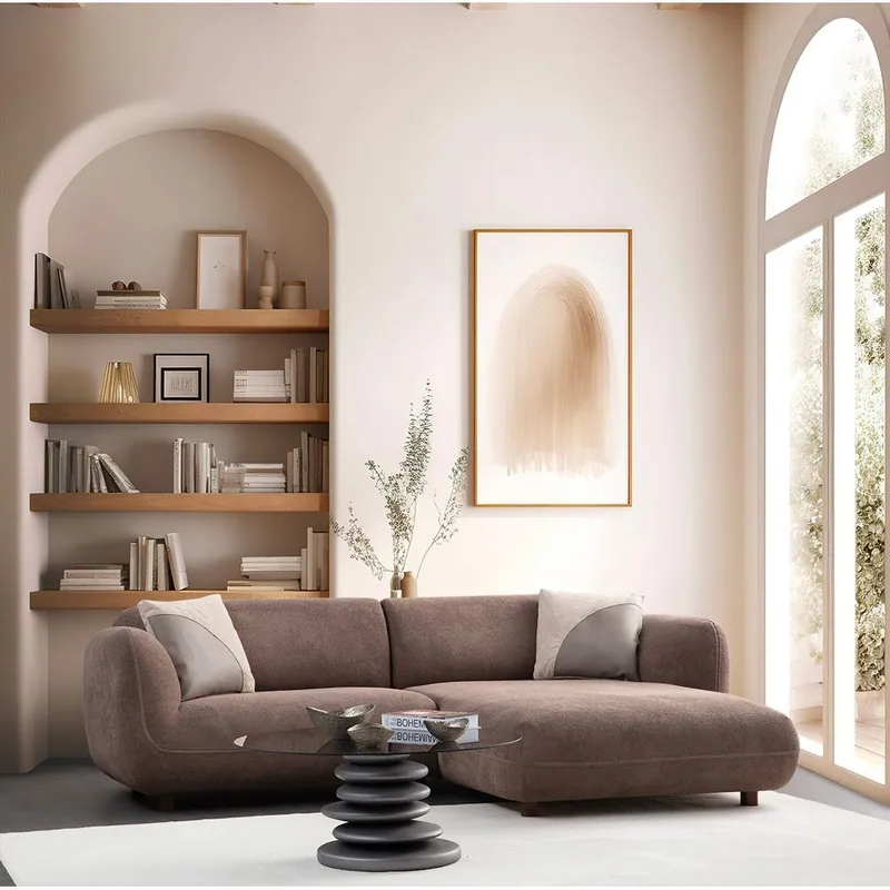 Talrosen 3-sits Soffa med Divan - Brun - Möbler - Soffa - Divansoffor & schäslongsoffa