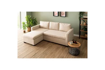 Tareen Soffa med Divan 3-sits - Beige - Möbler - Soffa - Bäddsoffa - Bäddsoffa divan