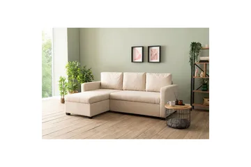 Tareen Soffa med Divan 3-sits - Beige - Möbler - Soffa - Bäddsoffa - Bäddsoffa divan