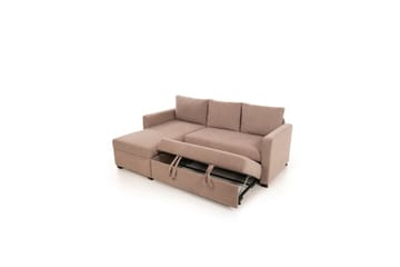 Tareen Soffa med Divan 3-sits - Brun - Möbler - Soffa - Bäddsoffa - Bäddsoffa divan