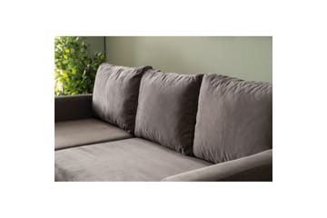 Tareen Soffa med Divan 3-sits - Grå - Möbler - Soffa - Bäddsoffa - Bäddsoffa divan