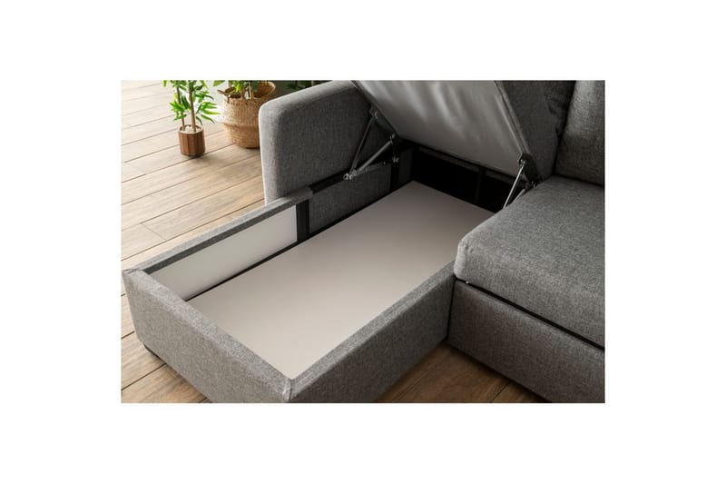 Tareen Soffa med Divan 3-sits - Ljusgrå - Möbler - Soffa - Bäddsoffa - Bäddsoffa divan