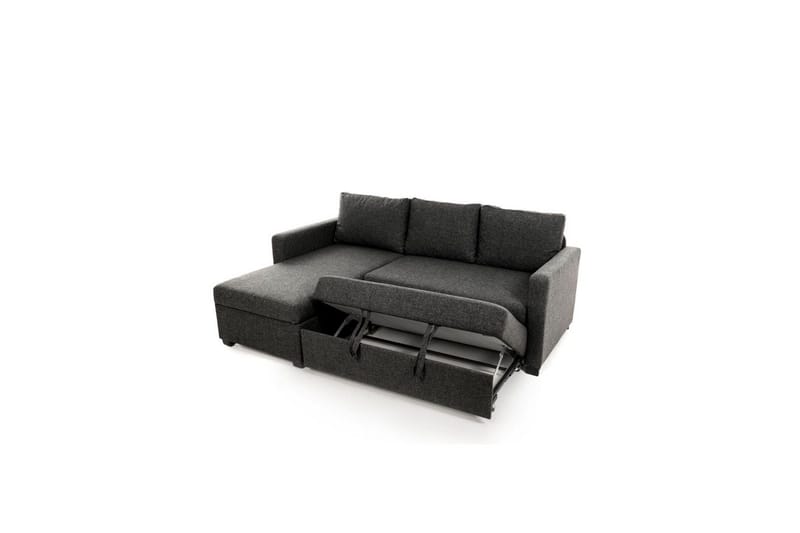 Tareen Soffa med Divan 3-sits - Mörkgrå - Möbler - Soffa - Bäddsoffa - Bäddsoffa divan