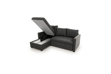 Tareen Soffa med Divan 3-sits - Mörkgrå - Möbler - Soffa - Bäddsoffa - Bäddsoffa divan
