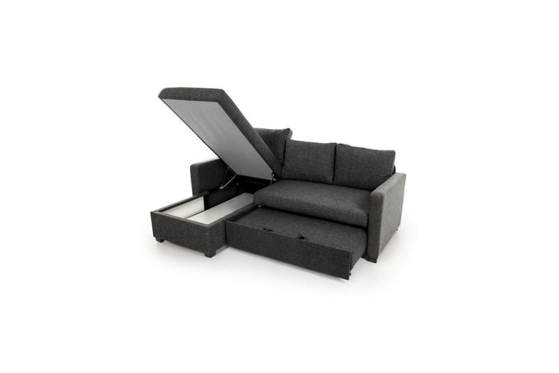 Tareen Soffa med Divan 3-sits - Mörkgrå - Möbler - Soffa - Bäddsoffa - Bäddsoffa divan