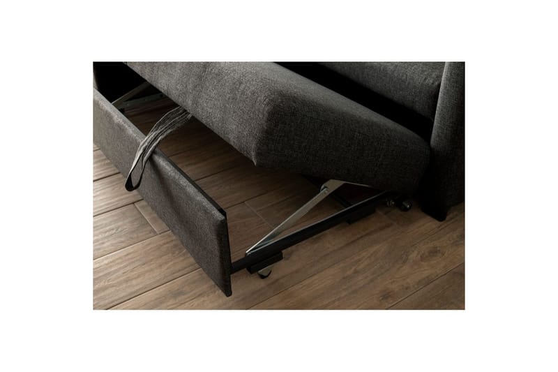 Tareen Soffa med Divan 3-sits - Mörkgrå - Möbler - Soffa - Bäddsoffa - Bäddsoffa divan