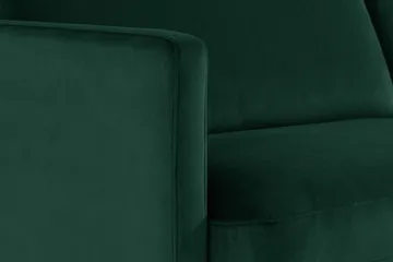 Teodin 2,5-sits Sammetssoffa med Schäslong Vänster - Grön - Möbler - Soffa - Divansoffor & schäslongsoffa
