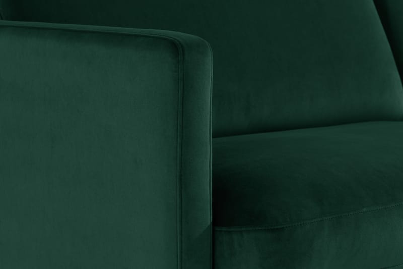 Teodin 2,5-sits Sammetssoffa med Schäslong Vänster - Grön - Möbler - Soffa - Divansoffor & schäslongsoffa