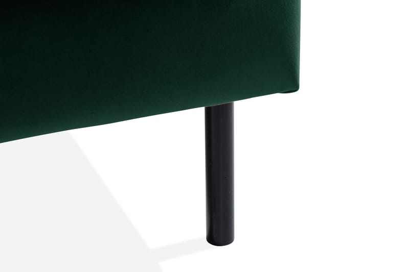Teodin 2,5-sits Sammetssoffa med Schäslong Vänster - Grön - Möbler - Soffa - Divansoffor & schäslongsoffa