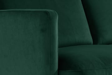 Teodin Sammetssoffa 2-sits med Divan Höger - Grön - Möbler - Soffa - Divansoffor & schäslongsoffa