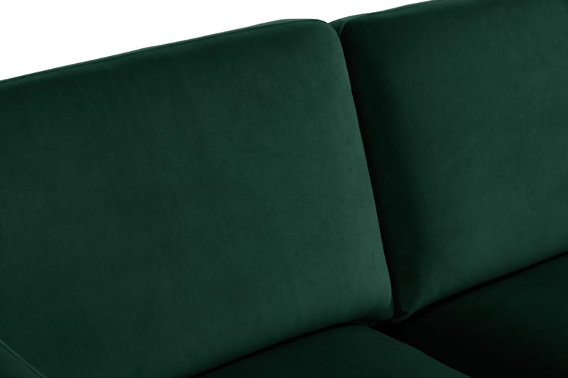 Teodin Sammetssoffa 2-sits med Divan Höger - Grön - Möbler - Soffa - Divansoffor & schäslongsoffa