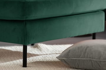 Teodin Sammetssoffa 2-sits med Divan Höger - Grön - Möbler - Soffa - Divansoffor & schäslongsoffa
