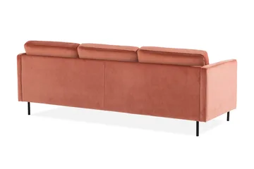 Teodin Sammetssoffa 2-sits med Divan Höger - Rosa - Möbler - Soffa - Divansoffor & schäslongsoffa
