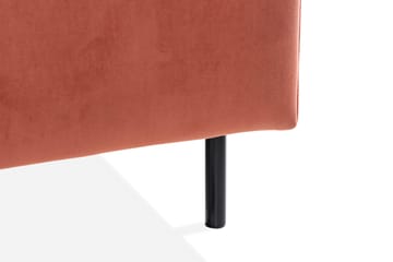 Teodin Sammetssoffa 2-sits med Divan Höger - Rosa - Möbler - Soffa - Divansoffor & schäslongsoffa
