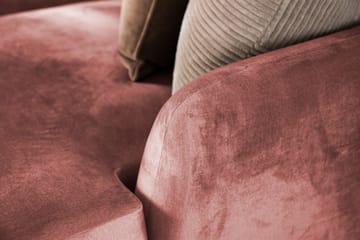 Trend 4-sits Högervänd L-formad Schäslongsoffa i Sammet - Rosa - Möbler - Soffa - Divansoffor & schäslongsoffa