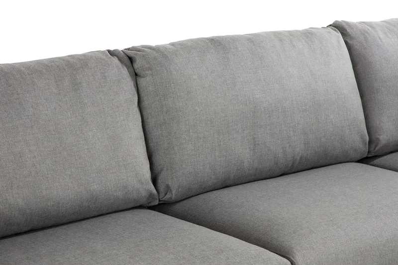 Trend 4-sits Vänstervänd L-formad Schäslongsoffa i Tyg - Grå - Möbler - Soffa - Divansoffor & schäslongsoffa
