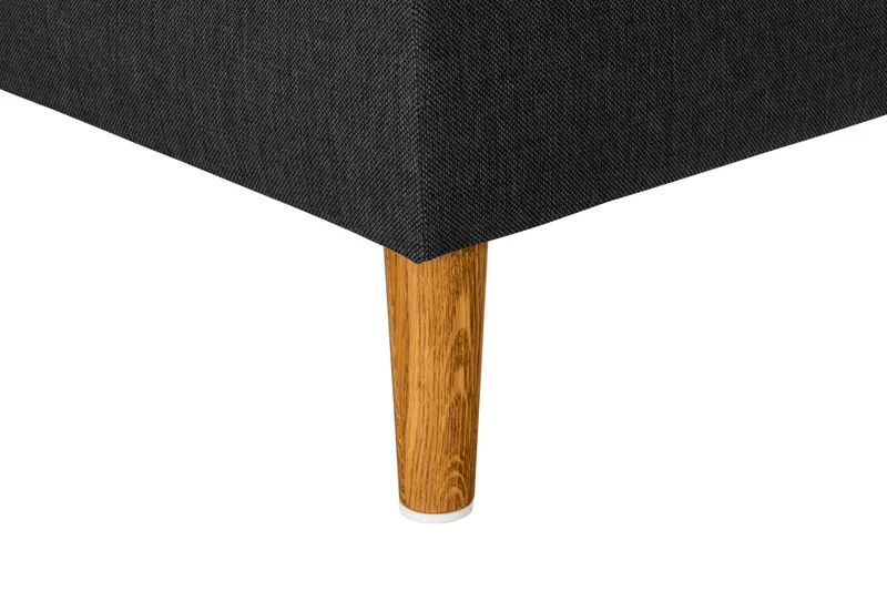 Trend 4-sits Vänstervänd L-formad Schäslongsoffa i Tyg - Svart - Möbler - Soffa - Divansoffor & schäslongsoffa