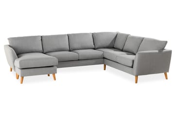 Trend 5-sits Vänstervänd U-formad Hörnsoffa med divan i Tyg - Grå - Möbler - Soffa - Hörnsoffa - Hörnsoffa med divan