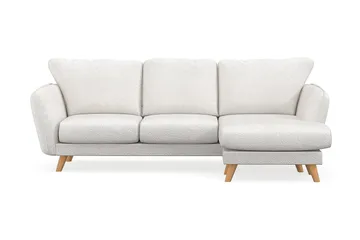 Trend Lyx 3-sits Divansoffa Höger - Vit|Bouclé - Möbler - Soffa - Divansoffor & schäslongsoffa