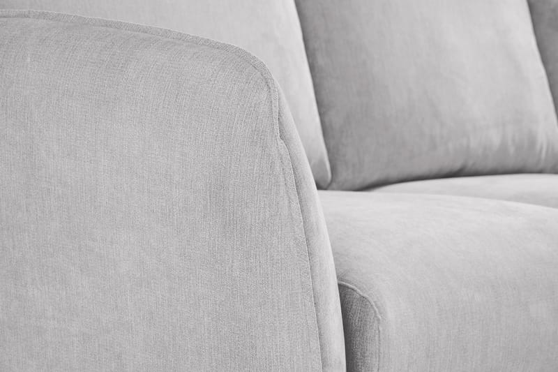 Trend Lyx 3-sits Högervänd L-formad Divansoffa i Tyg - Ljusgrå - Möbler - Soffa - Divansoffor & schäslongsoffa