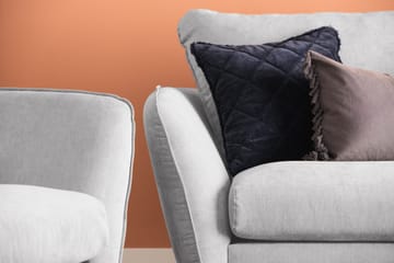 Trend Lyx 3-sits Högervänd L-formad Divansoffa i Tyg - Ljusgrå - Möbler - Soffa - Divansoffor & schäslongsoffa