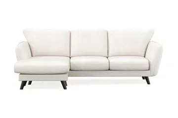 Trend Lyx 3-sits Vänstervänd L-formad Divansoffa i Bouclé - Vit - Möbler - Soffa - Divansoffor & schäslongsoffa