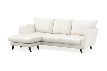 Trend Lyx 3-sits Vänstervänd L-formad Divansoffa i Bouclé - Vit - Möbler - Soffa - Divansoffor & schäslongsoffa