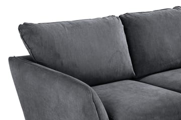Trend Lyx 3-sits Vänstervänd L-formad Divansoffa i Tyg - Mörkgrå - Möbler - Soffa - Divansoffor & schäslongsoffa