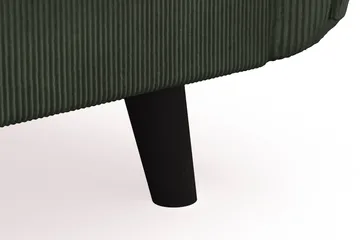 Trend Lyx 4-sits Högervänd L-formad Schäslongsoffa i Manchester - Mörkgrön - Möbler - Soffa - Divansoffor & schäslongsoffa