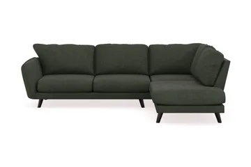Trend Lyx 4-sits Högervänd L-formad Schäslongsoffa i Manchester - Mörkgrön - Möbler - Soffa - Divansoffor & schäslongsoffa