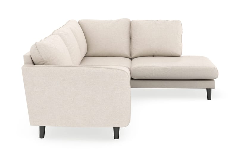 Trend Lyx 4-sits Högervänd L-formad Schäslongsoffa i Tyg - Beige - Möbler - Soffa - Divansoffor & schäslongsoffa