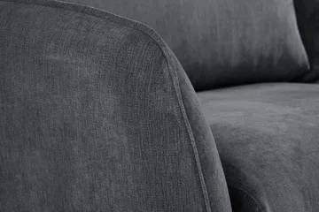 Trend Lyx 4-sits Högervänd L-formad Schäslongsoffa i Tyg - Mörkgrå - Möbler - Soffa - Divansoffor & schäslongsoffa