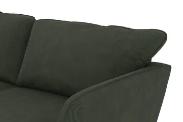 Trend Lyx 4-sits Vänstervänd L-formad Schäslongsoffa i Manchester - Mörkgrön - Möbler - Soffa - Divansoffor & schäslongsoffa