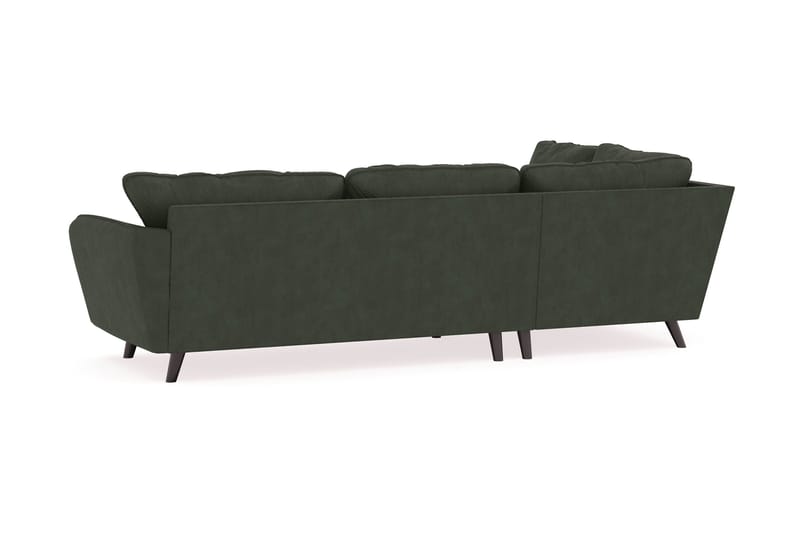 Trend Lyx 4-sits Vänstervänd L-formad Schäslongsoffa i Manchester - Mörkgrön - Möbler - Soffa - Divansoffor & schäslongsoffa
