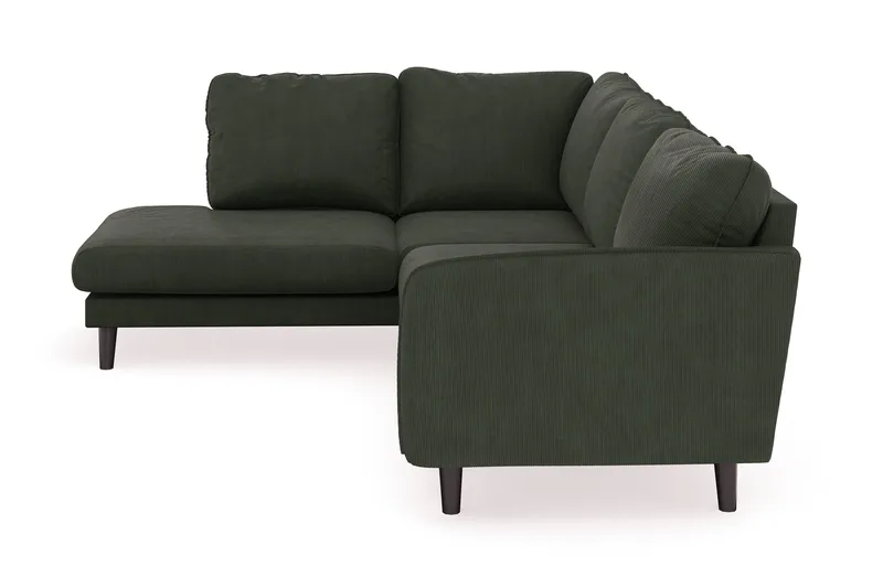 Trend Lyx 4-sits Vänstervänd L-formad Schäslongsoffa i Manchester - Mörkgrön - Möbler - Soffa - Divansoffor & schäslongsoffa